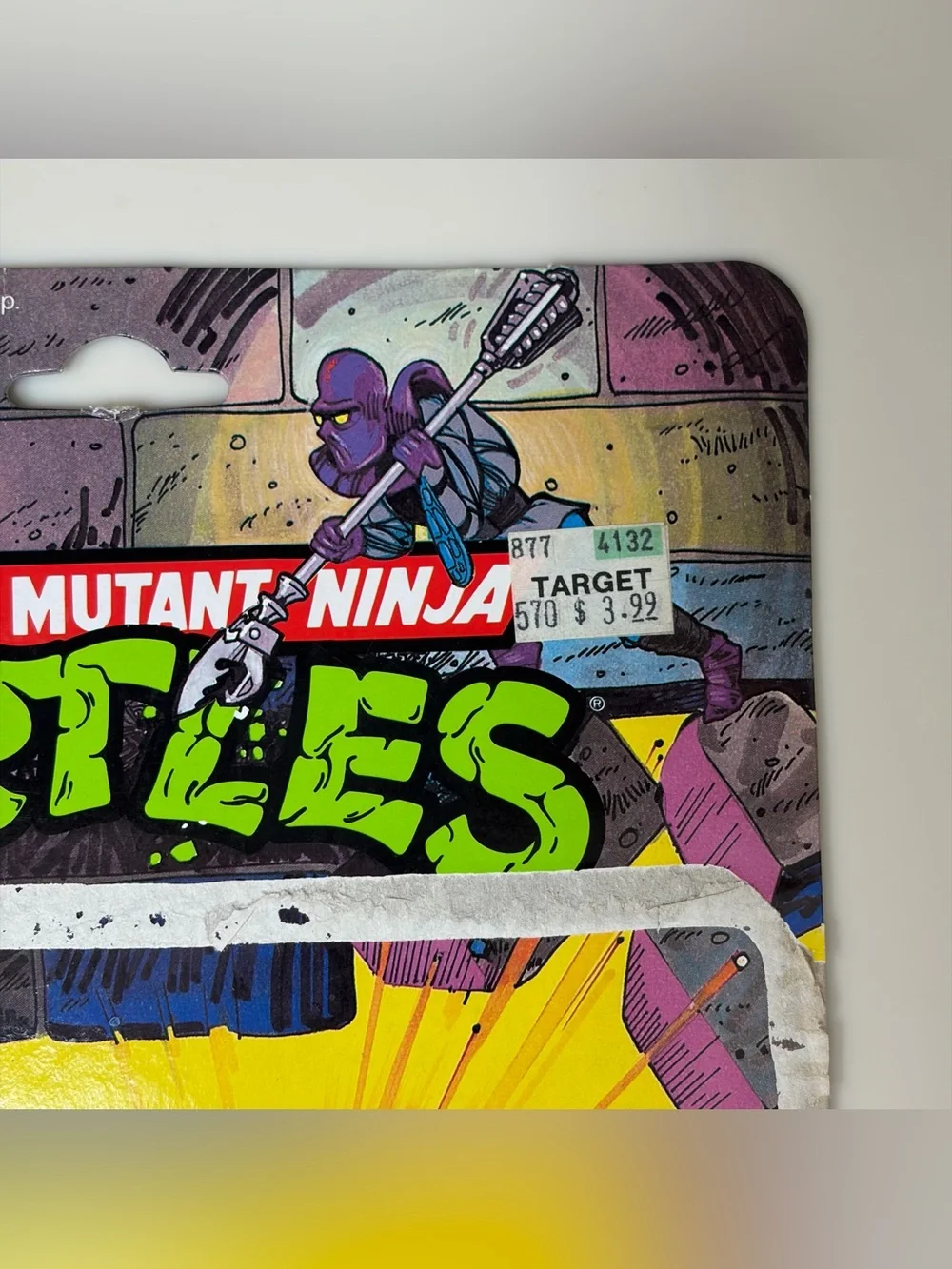 VTG 1988 Teenage Mutant Ninja Turtles Foot Soldier Cardback TMNT 10 Back Card